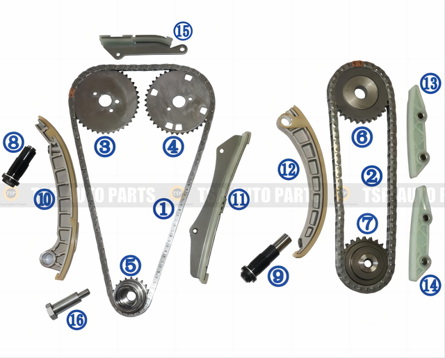 Kit de corrente de distribuição TK-IV001 para IVECO Daily Diesel/ Massif Diesel